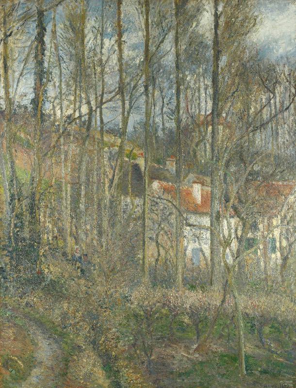 Camille Pissarro The Cote des Boeufs at L Hermitage Germany oil painting art
